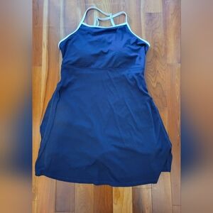 NWOT Navy Swim Dress, Built-In Shorts